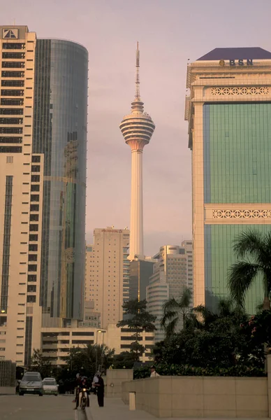 Tower Communications Tower Městě Kuala Lumpur Malajsii Malajsie Kuala Lumpur — Stock fotografie