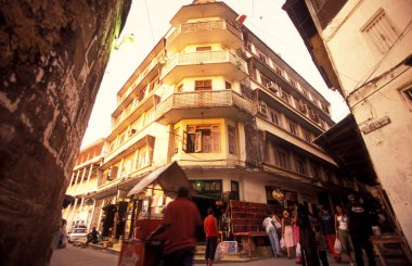 Tanzanya 'nın Zanzibar Adası' ndaki Taş Kasabası 'nın mimarisi. Tanzanya, Zanzibar, Taş Şehir, Ekim 2004