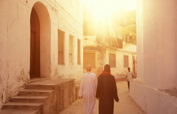 Tanzániai Zanzibár Szigetén Élő Emberek Stone Town Óvárosában Tanzánia Zanzibár — Stock Fotó