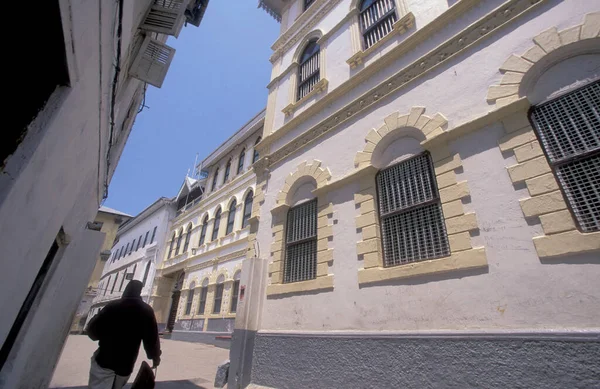 Die Architektur Der Altstadt Von Stone Town Auf Der Insel — Stockfoto