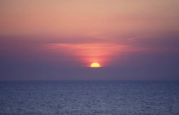 Solnedgång Stranden Vid Chwaka Bay Nära Byn Bwejuu Zanzibar Tanzania — Stockfoto