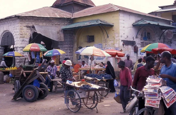 Fruits Vegetable Food Market Old Town Stone Town Island Zanzibar — Stock Photo, Image