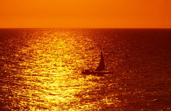 Traditional Dhoni Sailboat Indian Ocean Front Old Town Stone Town — Stock Photo, Image