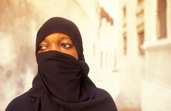 Muçulmano Local Mulheres Cidade Velha Stone Town Ilha Zanzibar Tanzânia — Fotografia de Stock