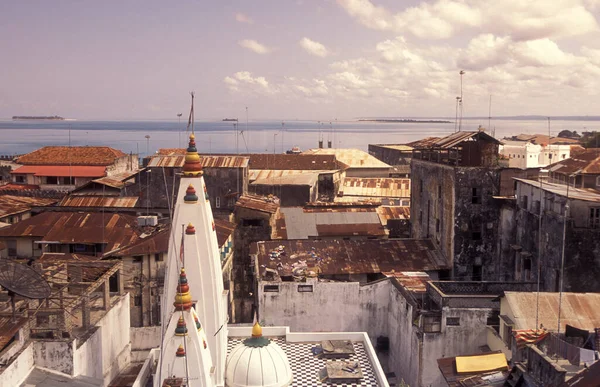 Tanzanya Nın Zanzibar Adasındaki Taş Şehir Manzarası Tanzanya Zanzibar Taş — Stok fotoğraf
