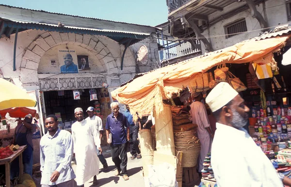 Targ Spożywczy Starym Mieście Stone Town Wyspie Zanzibar Tanzanii Tanzania — Zdjęcie stockowe