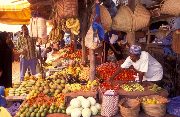 Fruits Vegetable Food Market Old Town Stone Town Island Zanzibar — Stock Photo, Image