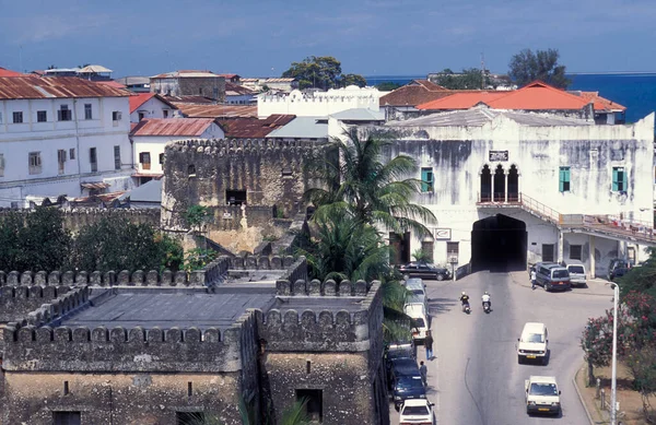 Uma Vista Cidade Velha Stone Town Ilha Zanzibar Tanzânia Tanzânia — Fotografia de Stock