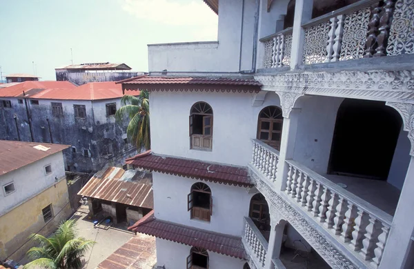 Architektura Starym Mieście Kamiennego Miasta Wyspie Zanzibar Tanzanii Tanzania Zanzibar — Zdjęcie stockowe