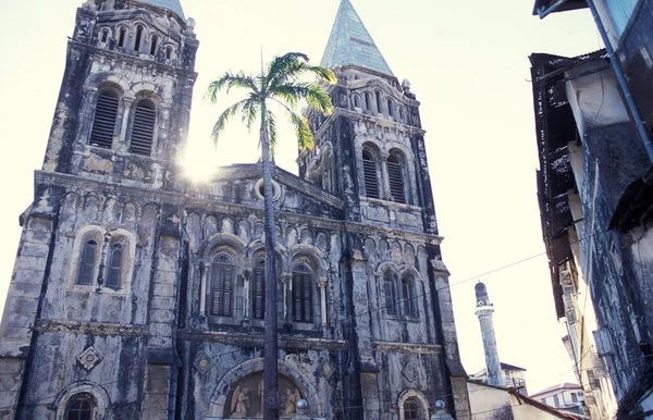 Angelikan Katedralen Gamla Stan Stone Town Zanzibar Tanzania Tanzania Zanzibar — Stockfoto