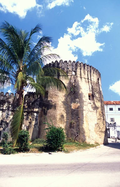 Antiguo Fuerte Árabe Casco Antiguo Stone Town Isla Zanzíbar Tanzania — Foto de Stock