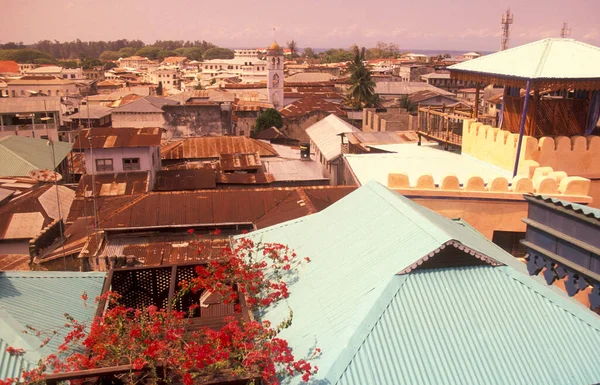 Uma Vista Cidade Velha Stone Town Ilha Zanzibar Tanzânia Tanzânia — Fotografia de Stock