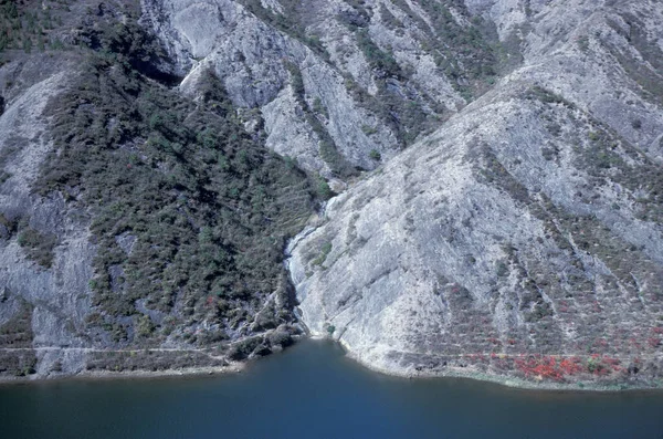 Ein Wasserreservoir Der Landschaft Nördlich Der Stadt Peking China China — Stockfoto