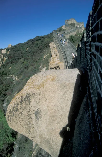 Велика Китайська Стіна Ландшафті Північ Від Пекіна Китаї Китай Пекін — стокове фото