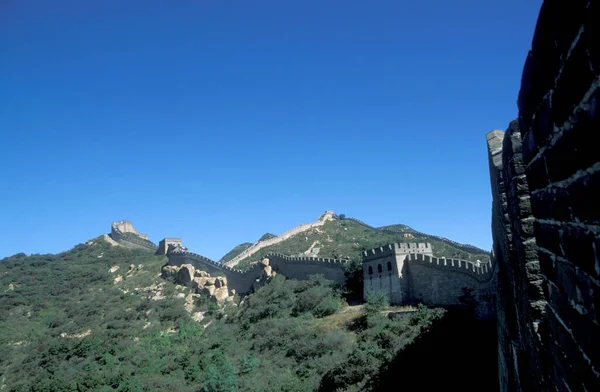 Wielki Mur Chiński Krajobrazie Północ Miasta Pekin Chinach Chiny Pekin — Zdjęcie stockowe