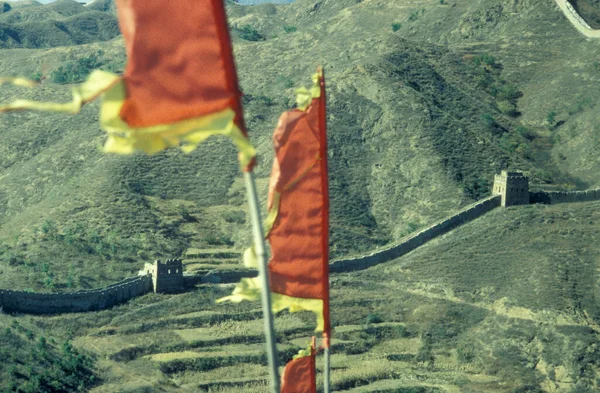 Grote Muur Van China Het Landschap Ten Noorden Van Stad — Stockfoto