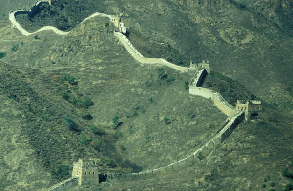 Grande Muraglia Cinese Nel Paesaggio Nord Della Città Pechino Cina — Foto Stock