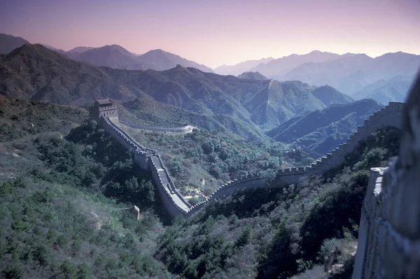 Grande Muralha China Paisagem Norte Cidade Pequim China China Pequim — Fotografia de Stock