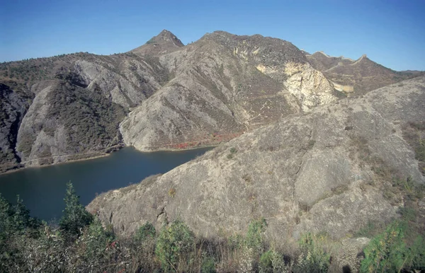 Ein Wasserreservoir Der Landschaft Nördlich Der Stadt Peking China China — Stockfoto