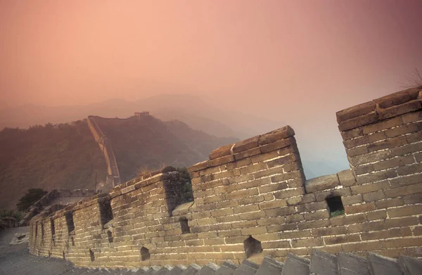 Grande Muraille Chine Dans Paysage Nord Ville Pékin Chine Chine — Photo