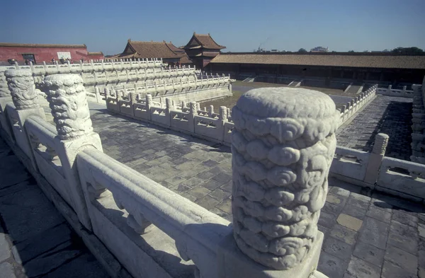 紫禁城内の皇居や中国 北京の天安門広場の皇居の建物 1997年10月 — ストック写真