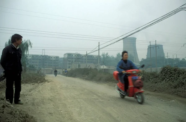 Ein Atomkraftwerk Der Nähe Der Stadt Xian Der Provinz Shaanxi — Stockfoto