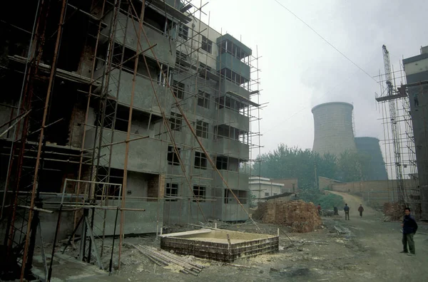Elektrownia Jądrowa Pobliżu Miasta Xian Prowincji Shaanxi Chinach Chiny Xian — Zdjęcie stockowe