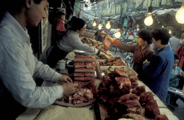 Muslim Restaurants Muslim Quarter Old City Xian Provinz Shaanxi China —  Fotos de Stock