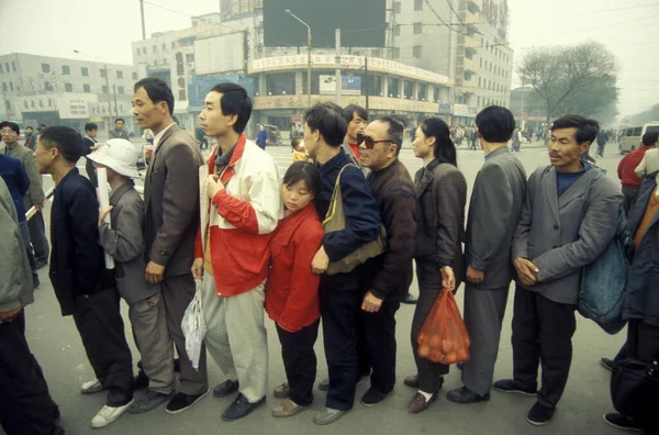 Promotion Auf Einer Lebensmittelmesse Stadtzentrum Von Xian Der Provinz Shaanxi — Stockfoto