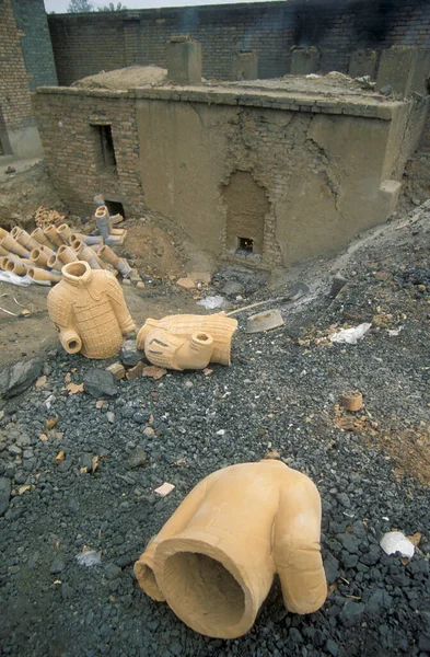Çin Shaanxi Provinz Bölgesindeki Xian Şehir Merkezindeki Müzenin Yanındaki Terracotta — Stok fotoğraf