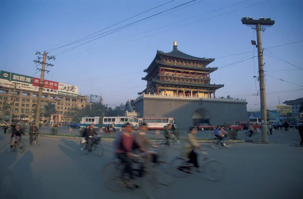 Çin Shaanxi Şehrinin Provinz Bölgesindeki Xian Şehrinin Güney Kapısı Çin — Stok fotoğraf