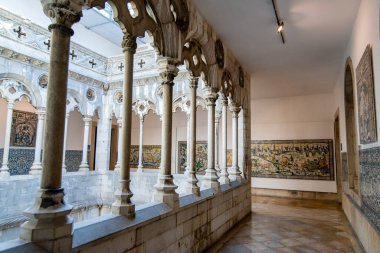 the Museum of Azulejo or Museu National do Azulejo at the Monastery Madre de Deus Convent in the City of Lisbon in Portugal.  Portugal, Lisbon, October, 2021