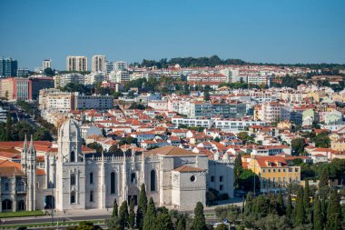 the Mosteiro dos Jeronimos in Belem near the City of Lisbon in Portugal.  Portugal, Lisbon, October, 2021
