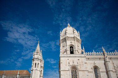 the Mosteiro dos Jeronimos in Belem near the City of Lisbon in Portugal.  Portugal, Lisbon, October, 2021