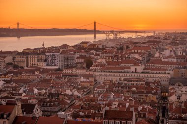 a city view of Baixa in the City of Lisbon in Portugal. Portugal, Lisbon, October, 2021