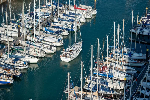 Doca Belem Sailboat Port Belem City Lisbon Portugal Portugal Lisbon — Fotografia de Stock