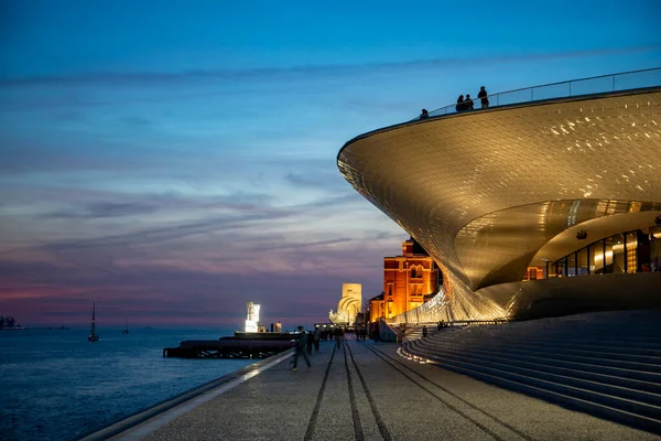 Museu Arte Arquitetura Tecnolocia Maat Rio Tejo Belem City Lisbon — Stok fotoğraf