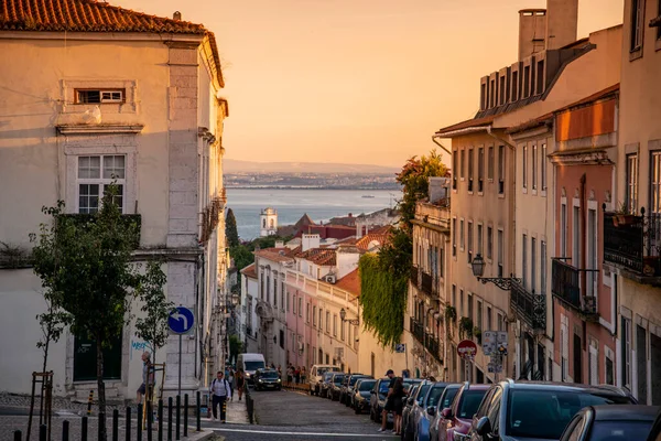 Alley City Area Alfama City Lisbon Portugal Portugal Lisbon October — Zdjęcie stockowe