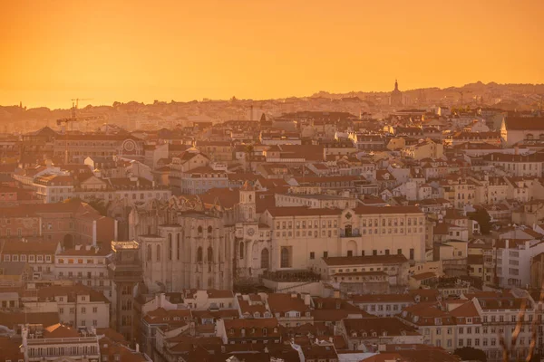 the ruins of the Convento and Igreja do Carmo in Chiado in the City of Lisbon in Portugal. Portugal, Lisbon, October, 2021
