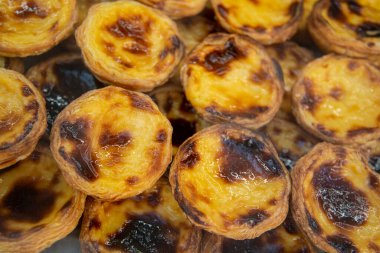 Pastel de nata at a Confeitaria in the City of Lisbon in Portugal.  Portugal, Lisbon, October, 2021