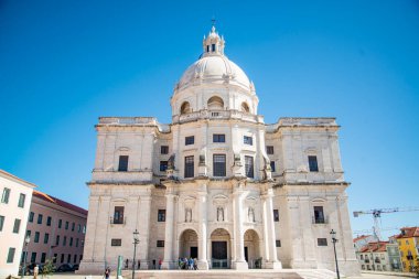 the Church Santa Engracia in the Old Town Alfama of the city Lisbon in Portugal.  Portugal, Lisbon, October, 2021