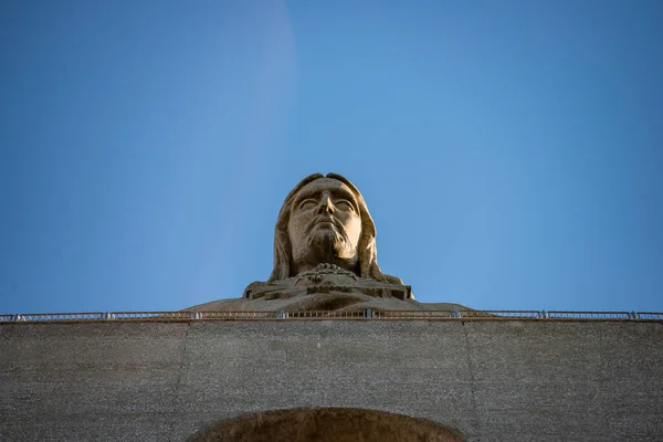 Una Vista Del Cristo Rei Cerca Ciudad Lisboa Portugal Portugal — Foto de Stock