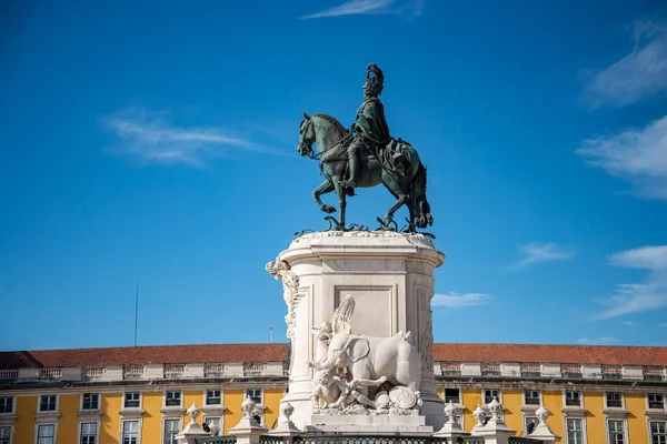 Monument King Joseph Parca Comercio Baixa City Lisbon Portugal Portugal — Stock Fotó