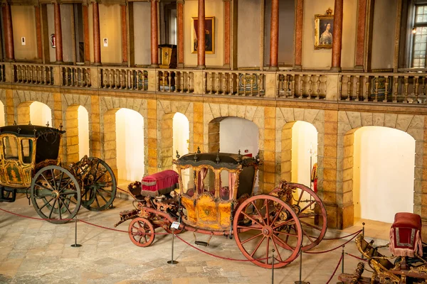 Royal Carrages Old Building Museu National Dos Coches Old Royal — Foto de Stock