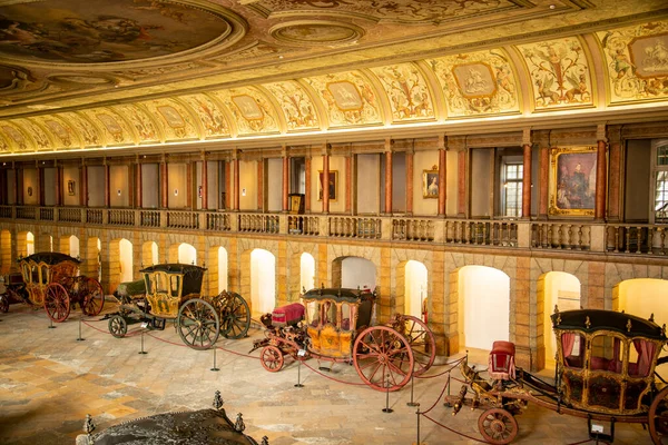 Royal Carrages Old Building Museu National Dos Coches Old Royal — Stock Photo, Image