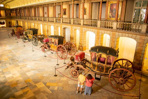 Royal Carrages Old Building Museu National Dos Coches Old Royal – stockfoto