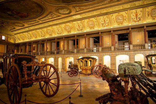 Royal Carrages Old Building Museu National Dos Coches Old Royal — Stock Photo, Image