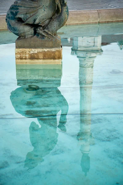 Fountain Mermaid Statues Rossia Square Baixa City Lisbon Portugal Portugal — Foto Stock