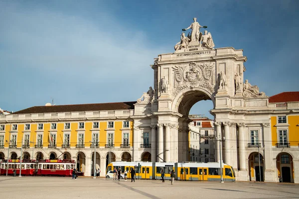 Arco Rua Augusta Parca Comercio Baixa Ciudad Lisboa Portugal Portugal — Foto de Stock