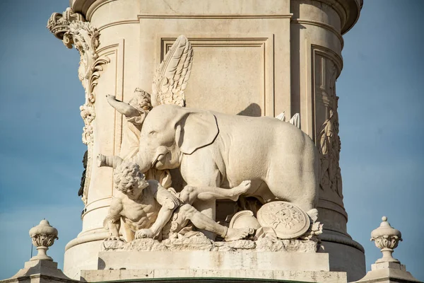 Monument King Joseph Parca Comercio Baixa City Lisbon Portugal Portugal — Stockfoto